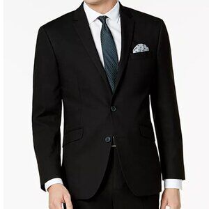 Kenneth Cole New York Wool Black Suit Blazer Slim Fit Size 48 Regular NWT